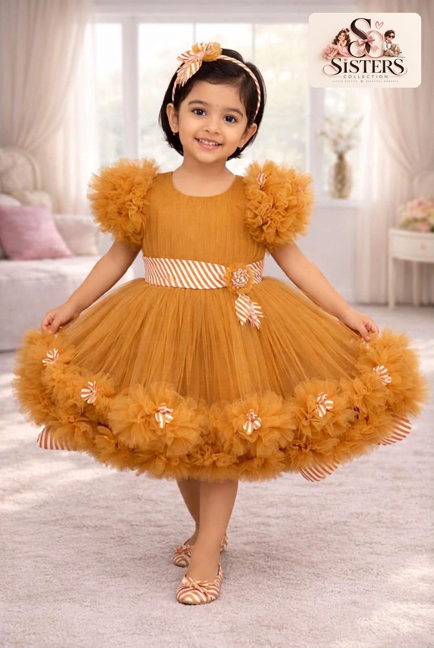 Amber Ruffle Tulle Dress