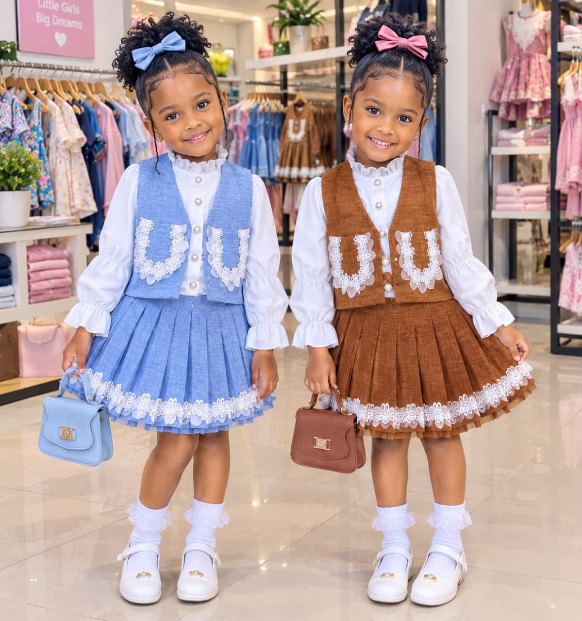 Varsity Vest & Skirt Duo