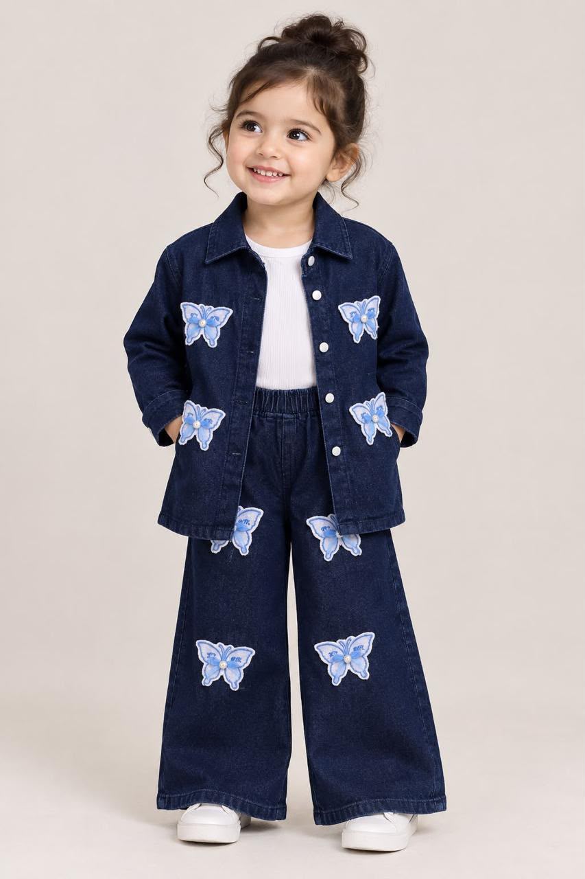 Butterfly Denim Co-ord