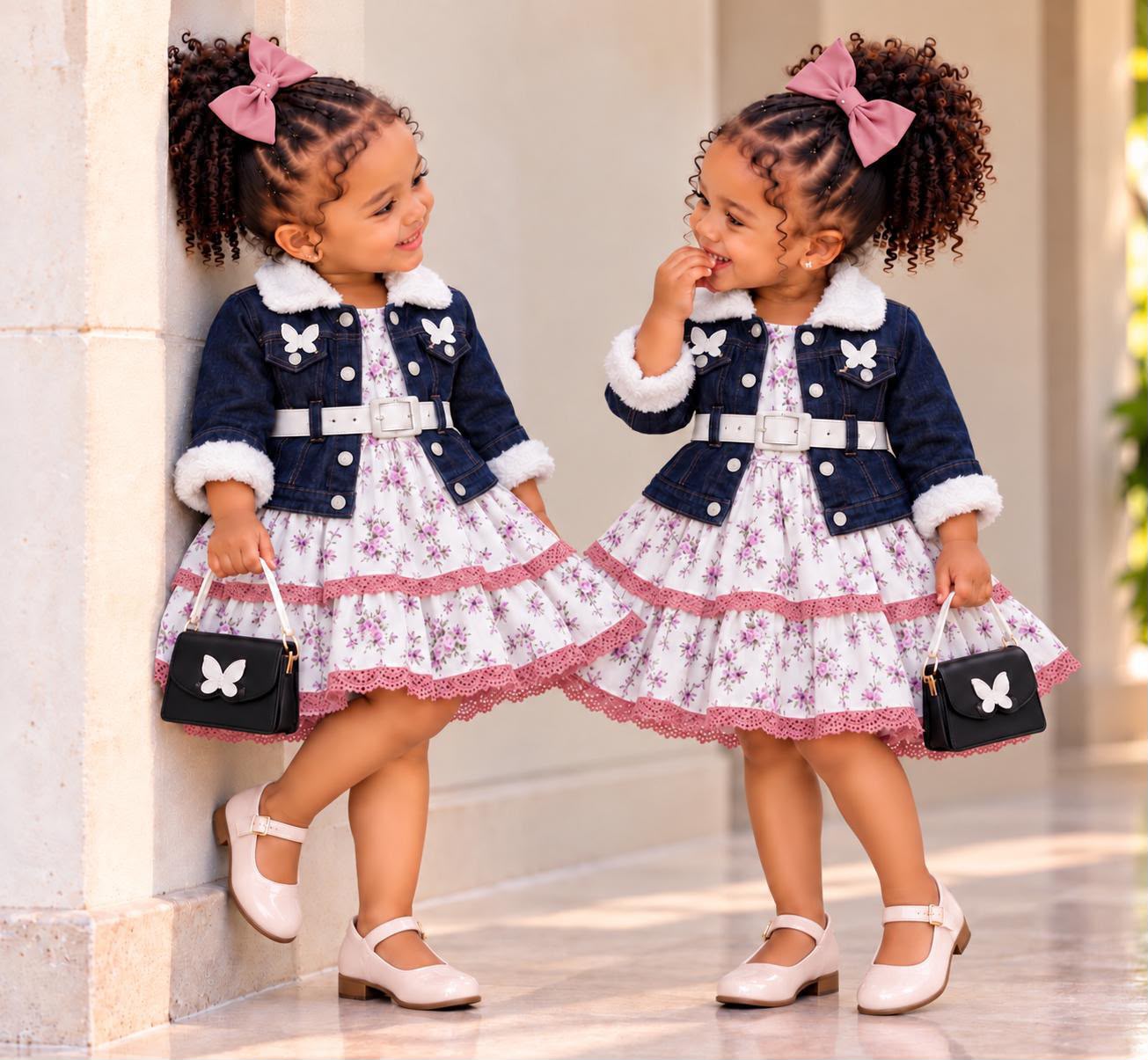 Matching Floral Sister Set